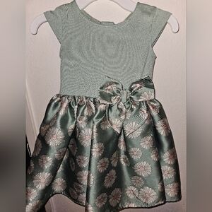 Cute light green dress for toddler girl.